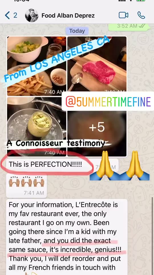 Customer message from Los Angeles, USA